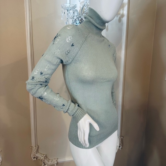 Rebecca Taylor Long Sleeve Turtleneck Sweater Womens Size M - Picture 7 of 13